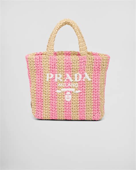 prada basket bag pink